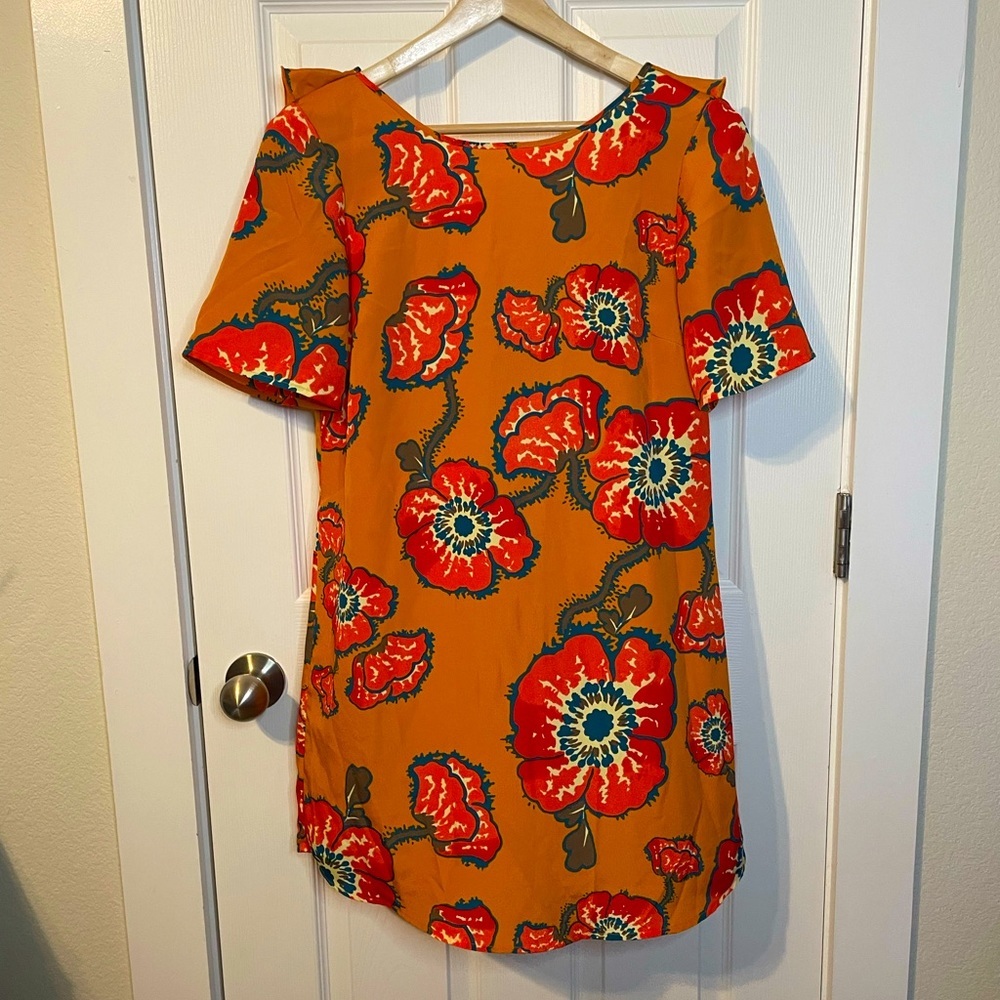 Tucker for Target bold floral shift dress sz M